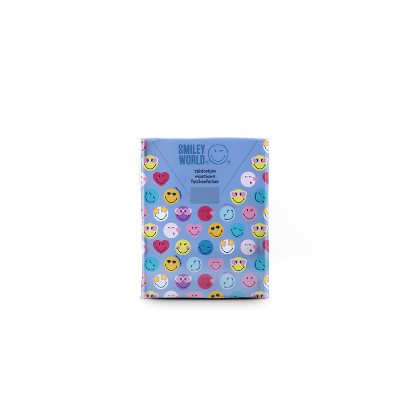 SmileyWorld® 4-Ply Mini Pocket Tissues | Super Soft and Strong Handkerchiefs | Fun and Portable