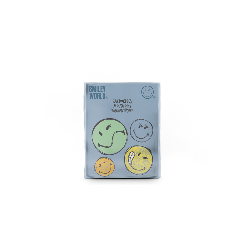 SmileyWorld® 4-Ply Mini Pocket Tissues | Super Soft and Strong Handkerchiefs | Fun and Portable