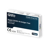 O’life Rapid COVID-19 Antigen Test – Colloidal Gold (Nasal Swab, CE 1434 Certified) – Fast and Reliable DIY Test Kit